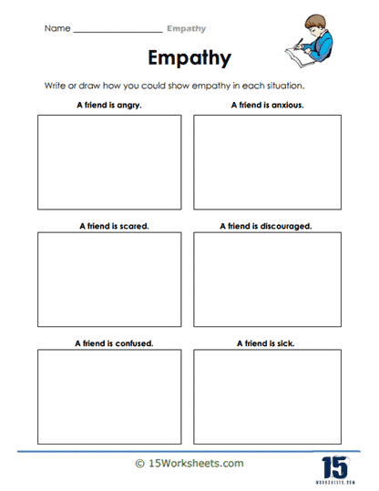 Empathy Response Activity Wellbeing Twinkl Twinkl Worksheets