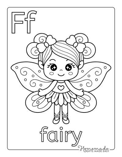 fairy free printable coloring pages