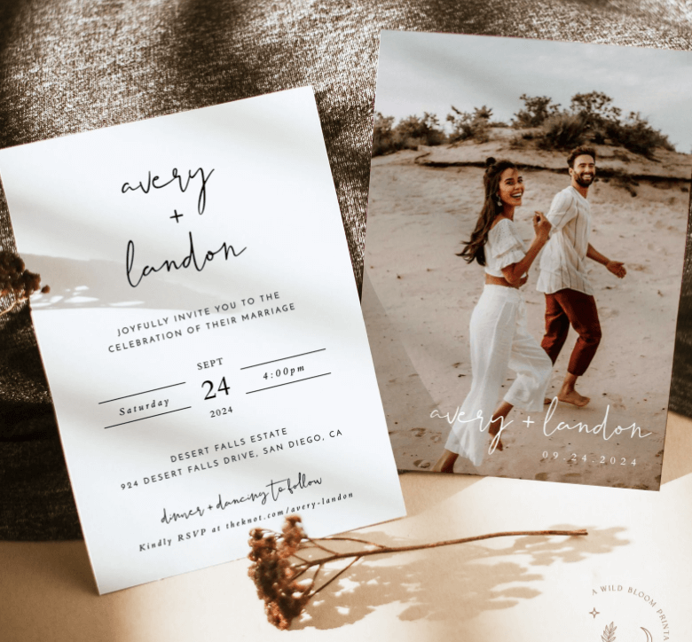 etsy wedding invitations template