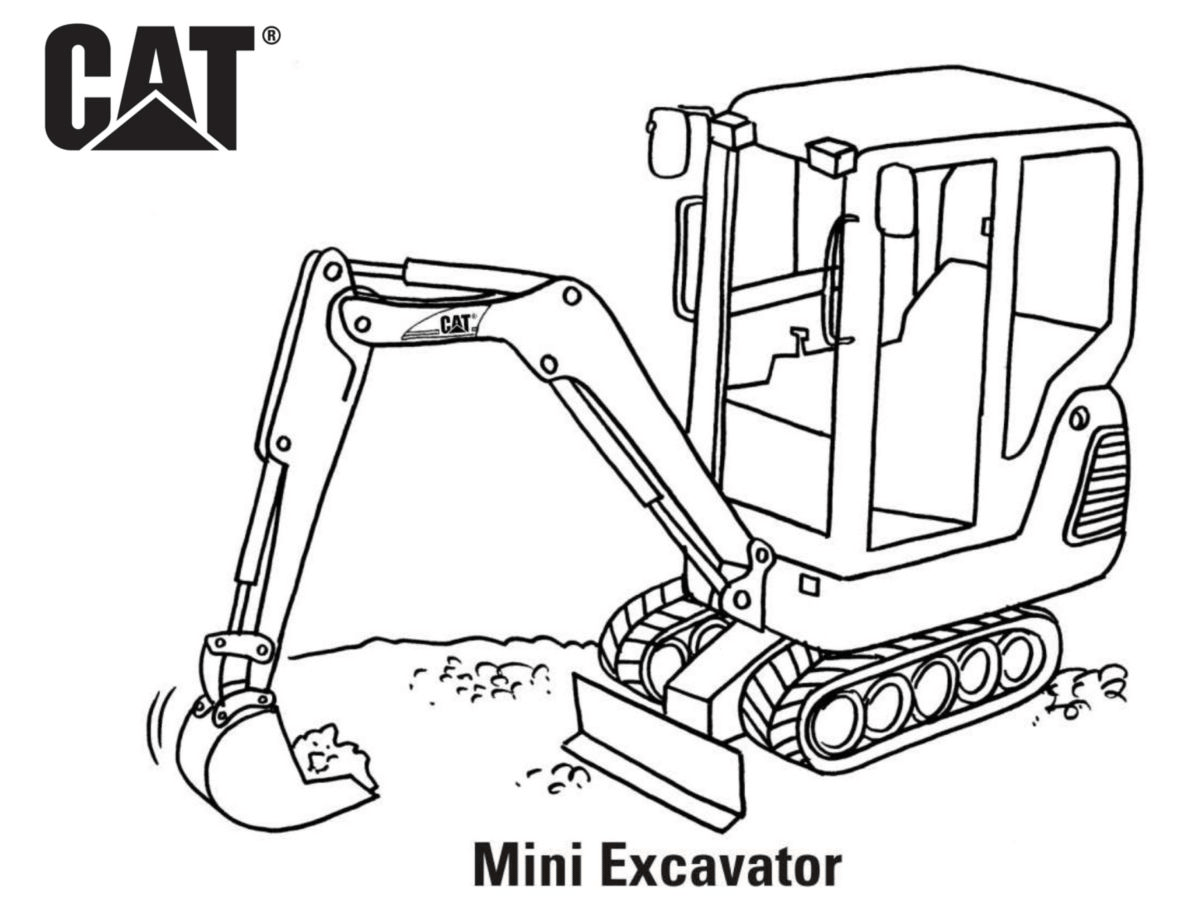 Excavator Coloring Pages Free Printable Coloring Pages For Kids