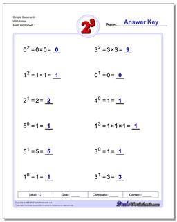 Exponents Worksheets Worksheets Library
