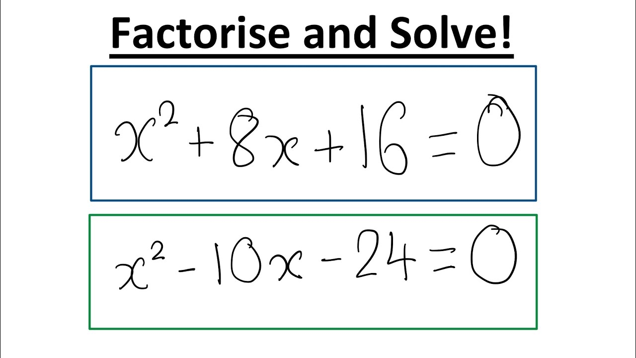Factorise Quadratics Worksheet Prntbl concejomunicipaldechinu gov co
