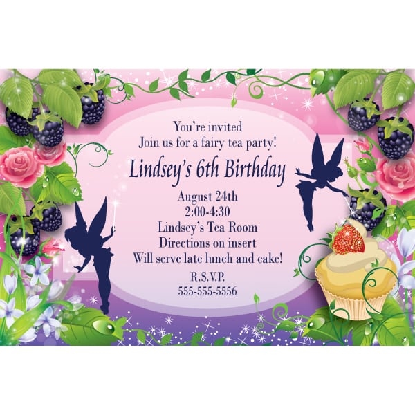 fairy invitation template