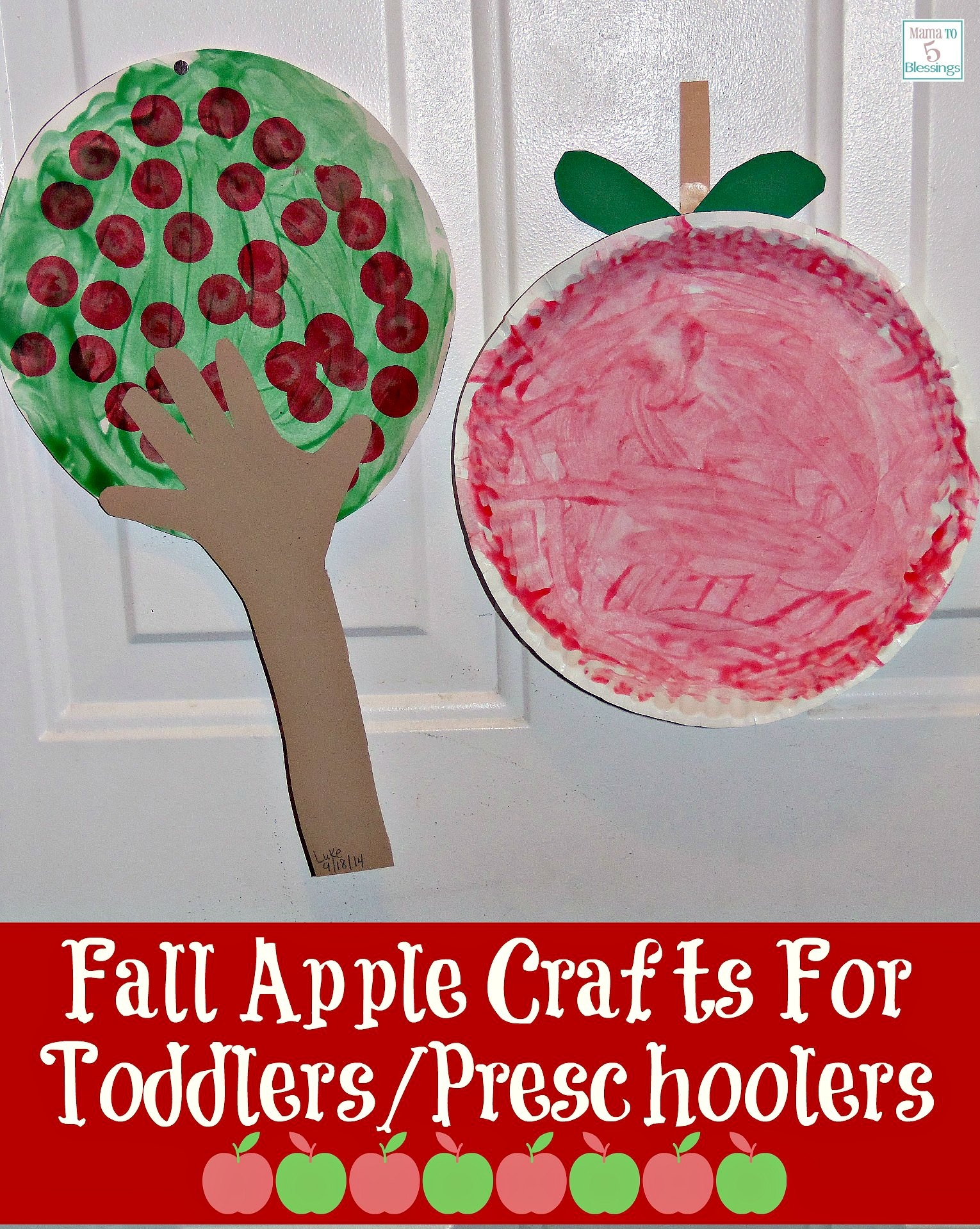 Fall Apple Crafts For Toddlers Preschoolers