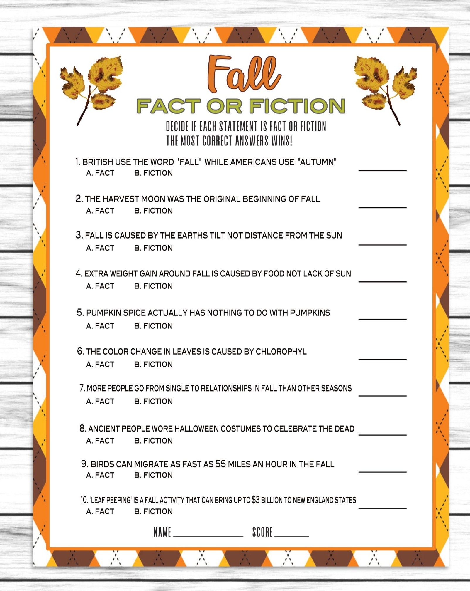 autumn worksheets printable