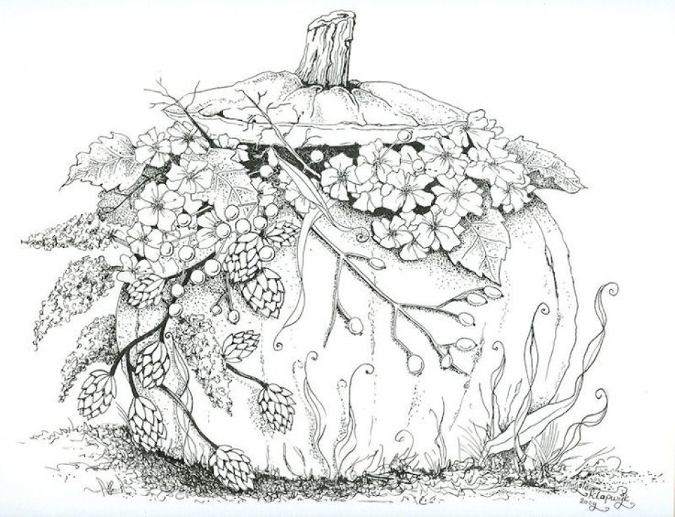 Fall Adult Coloring Pages