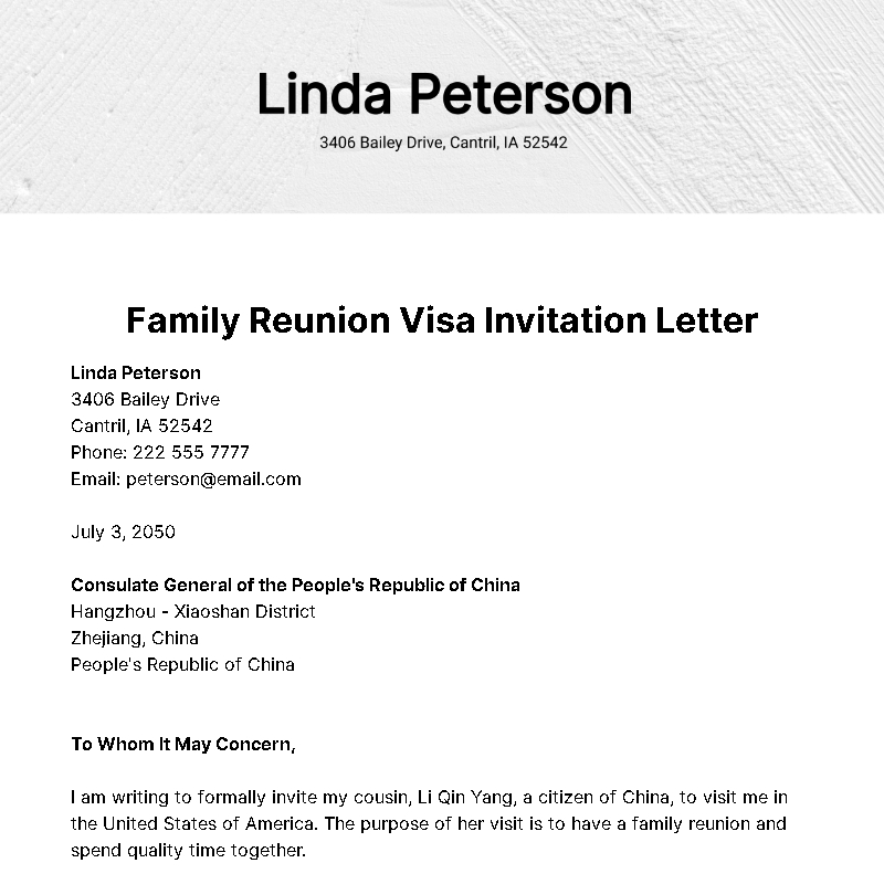 family reunion invitation template