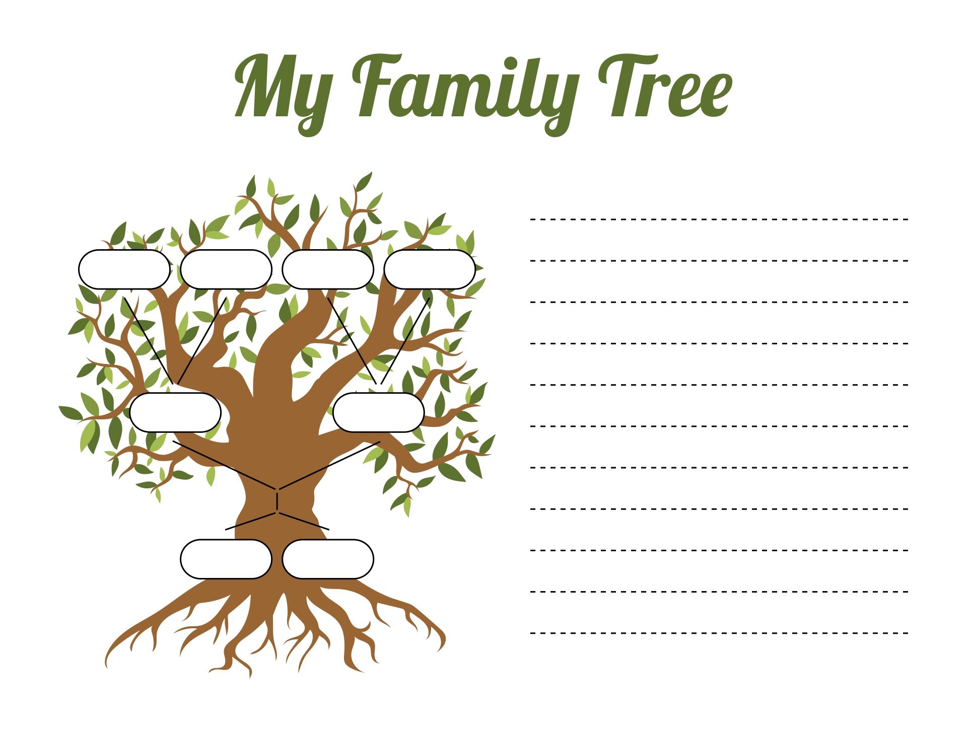 printable family tree worksheet pdf