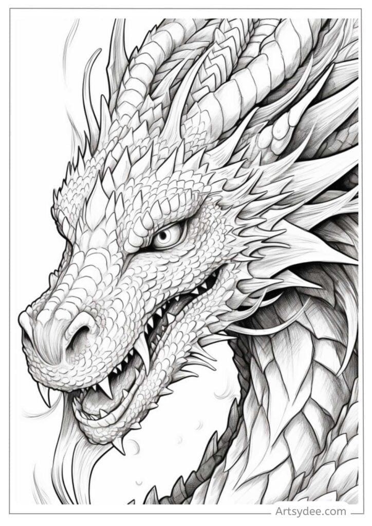 Fantasy Art Fun Dive Into 49 Free Dragon Coloring Pages Artsydee