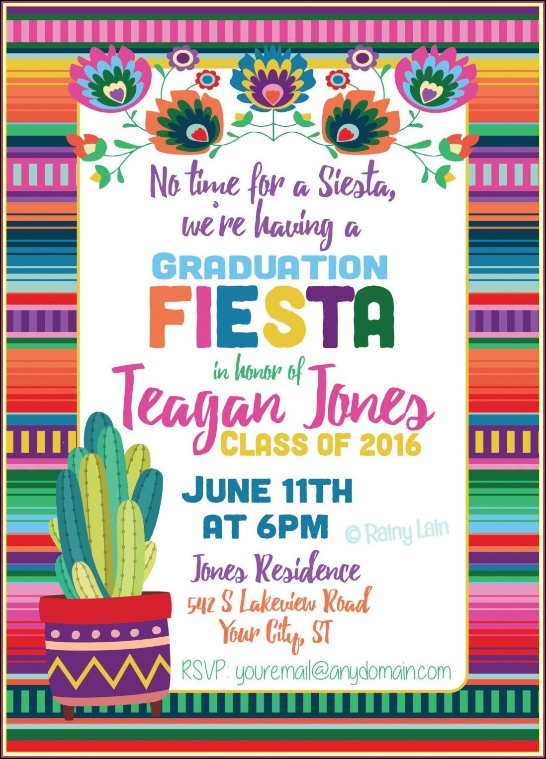 free fiesta invitation template