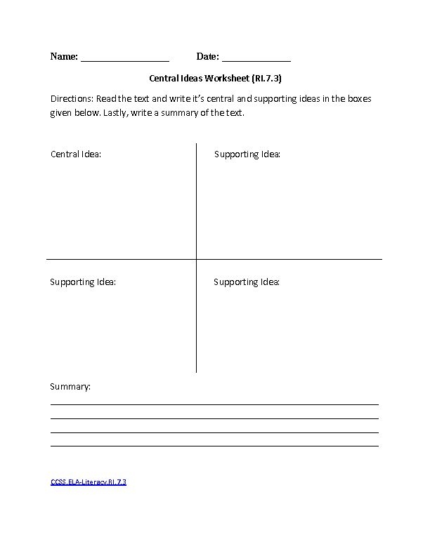Figurative Language 7th Grade ELA Worksheets And Answer Key 