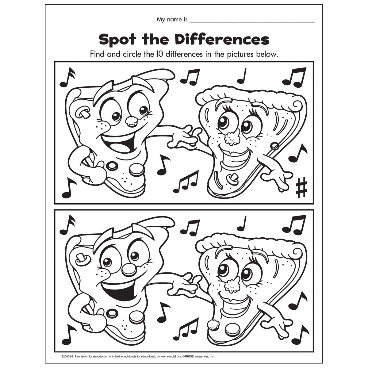 Find The Difference Picture Puzzles Worksheets 99Worksheets