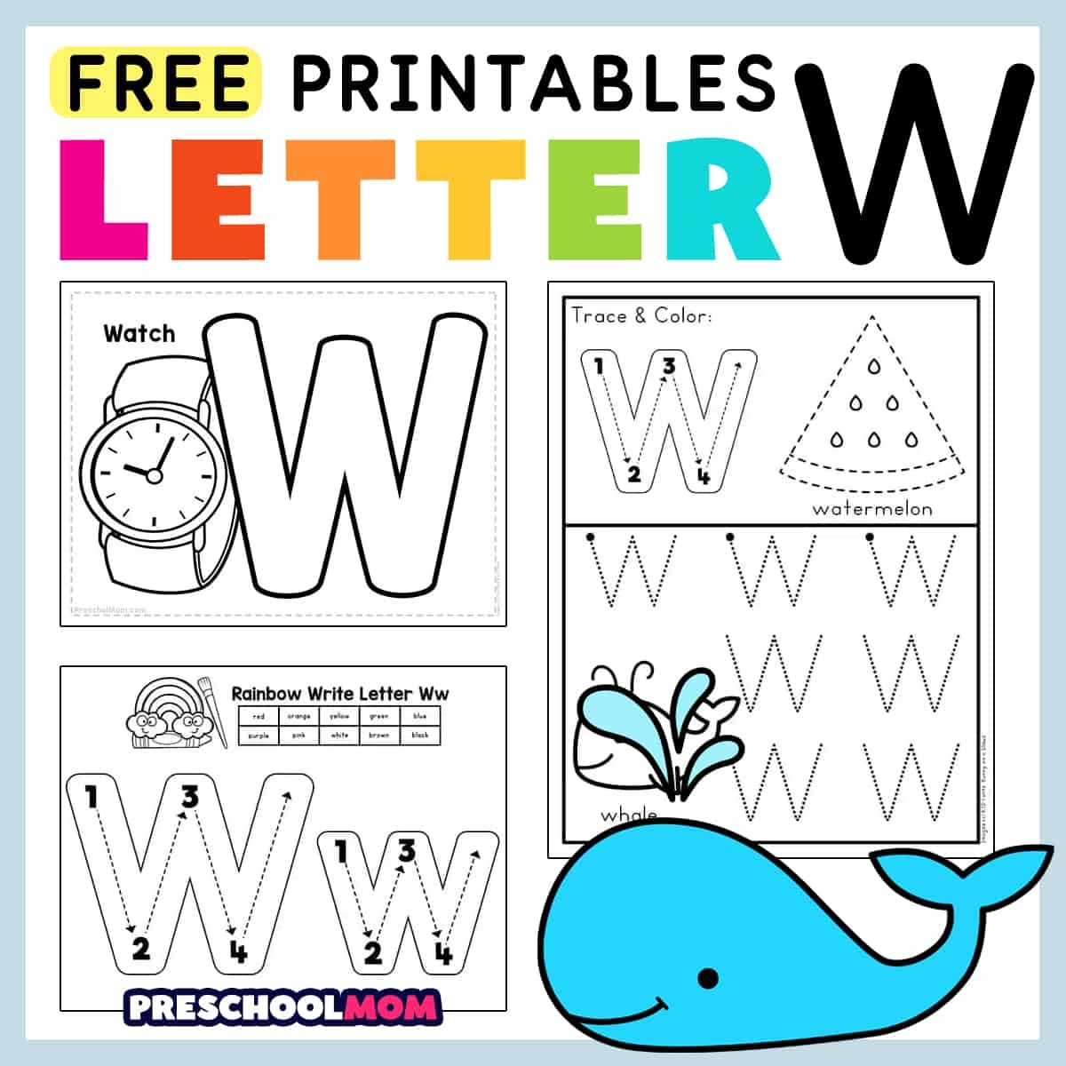 Find The Letter W Worksheet All Kids Network Worksheets Library