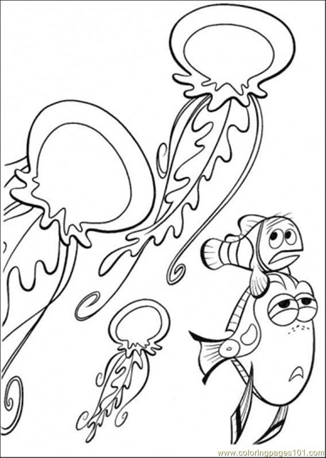 Finding Nemo Color Pages Coloring Home