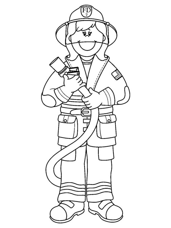 Firefighter 1 Coloring Page Free Printable Coloring Pages For Kids
