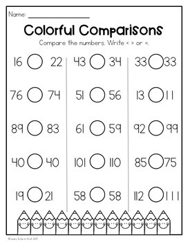 first grade math worksheet