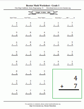 printable first grade math worksheets
