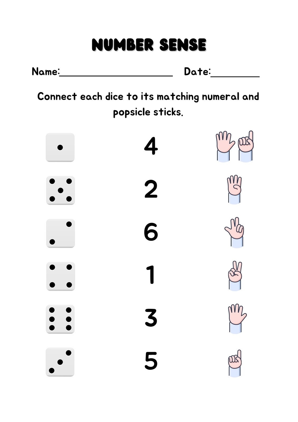 number sense worksheets