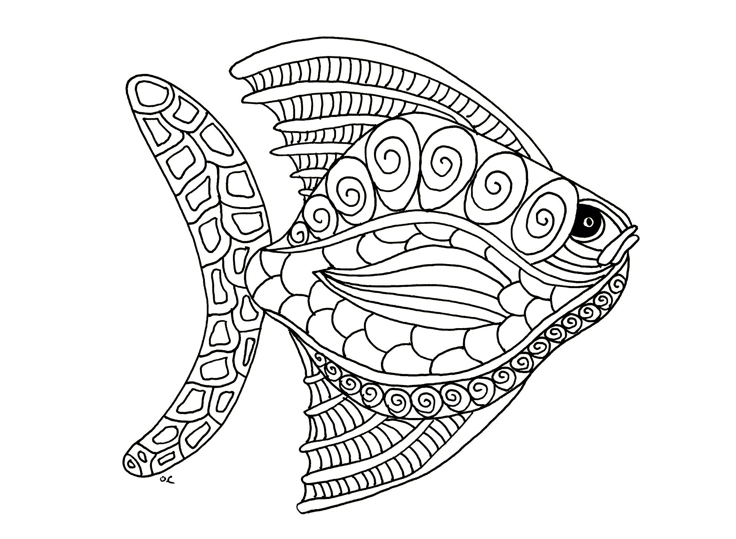 Adult Coloring Book Pages Animals