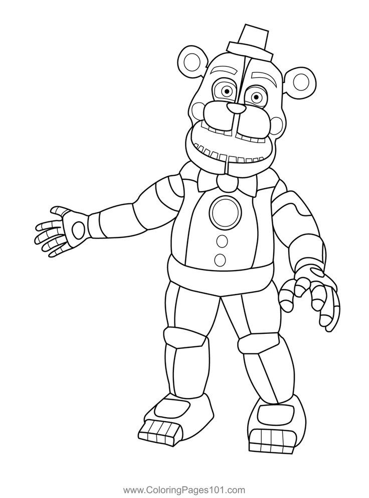 Five Nights Freddy Coloring Pages
