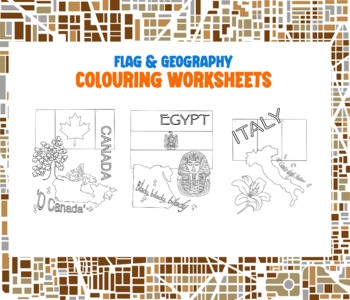 Flag Map Coloring Worksheets By Kal Edition Teachers Pay Teachers