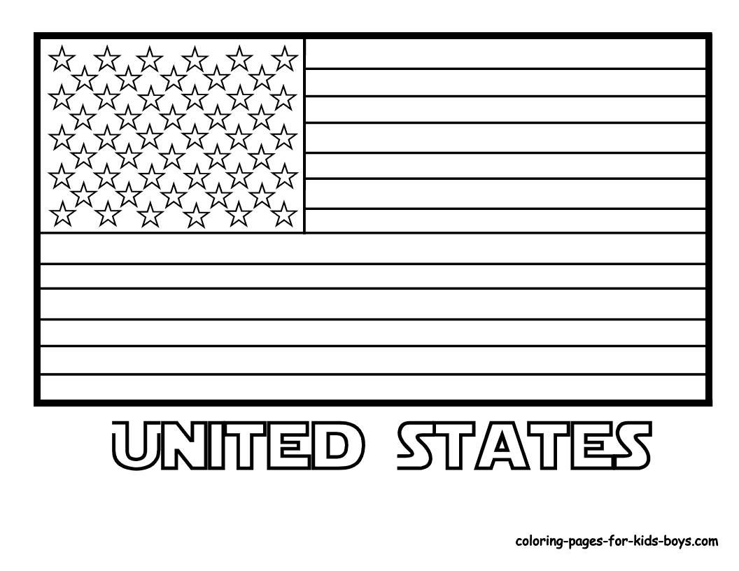 U.S. Flag Coloring Page