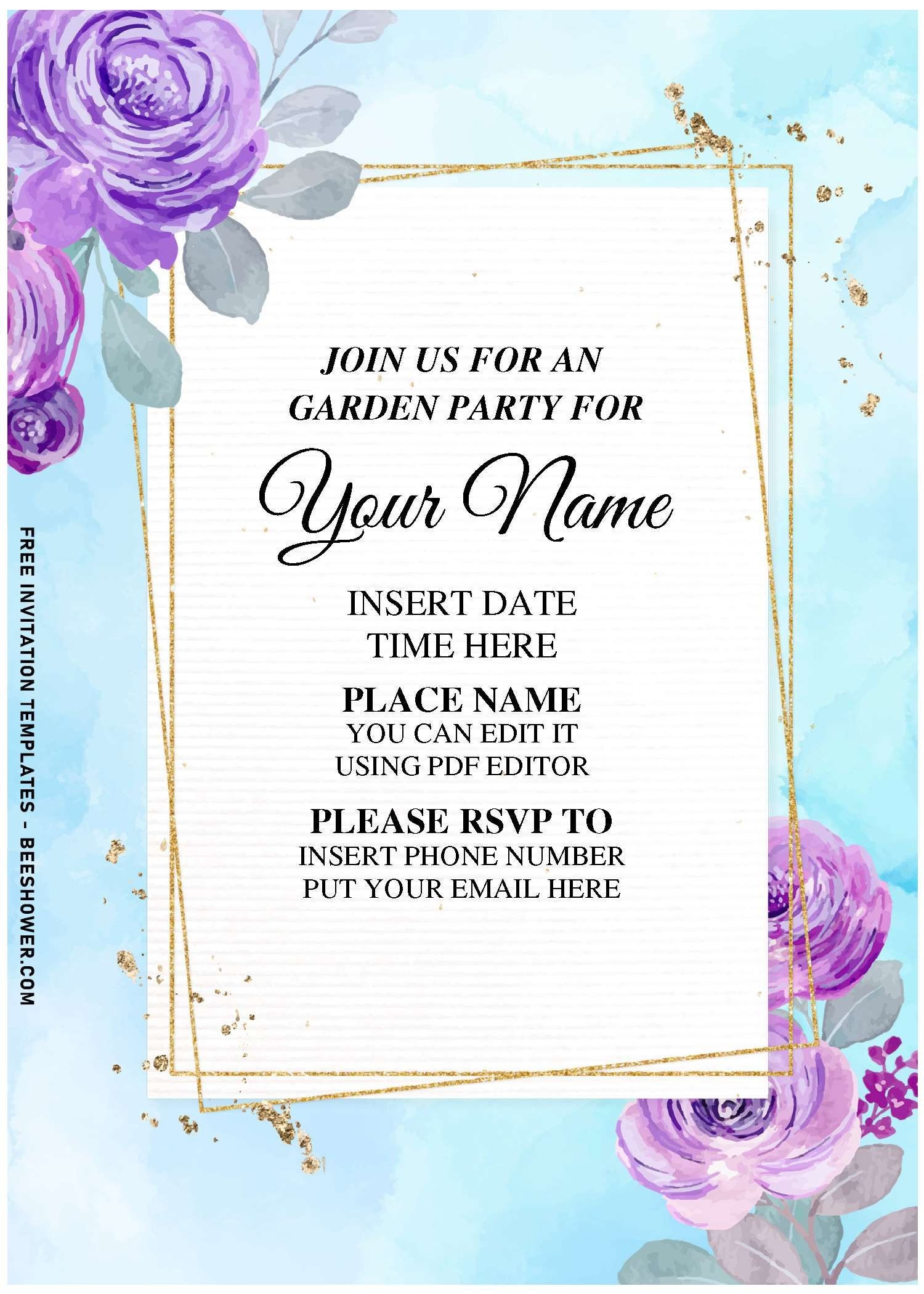 1920's birthday invitation templates free