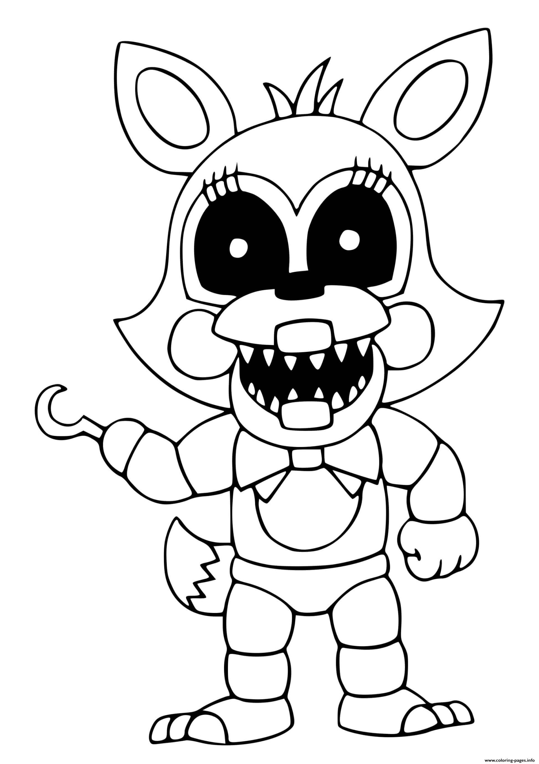 FNAF Coloring Page Printable