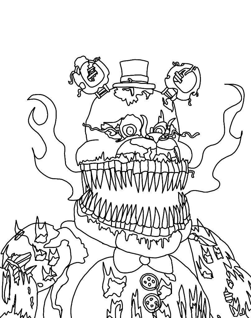 free fnaf coloring pages