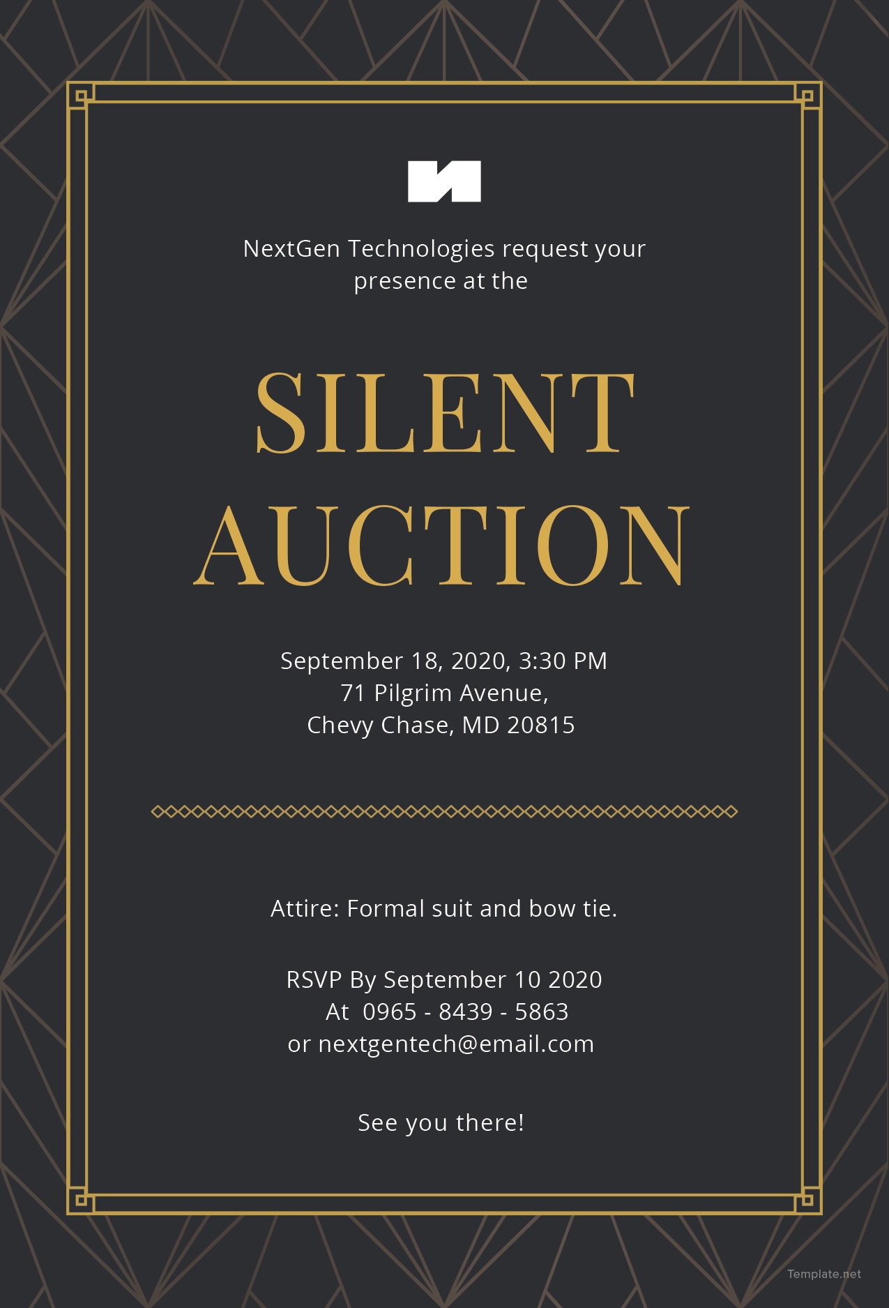 Formal Invite Template