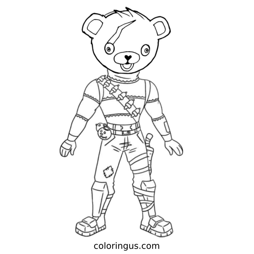 Fortnite Coloring Pages Free Printable PDF 