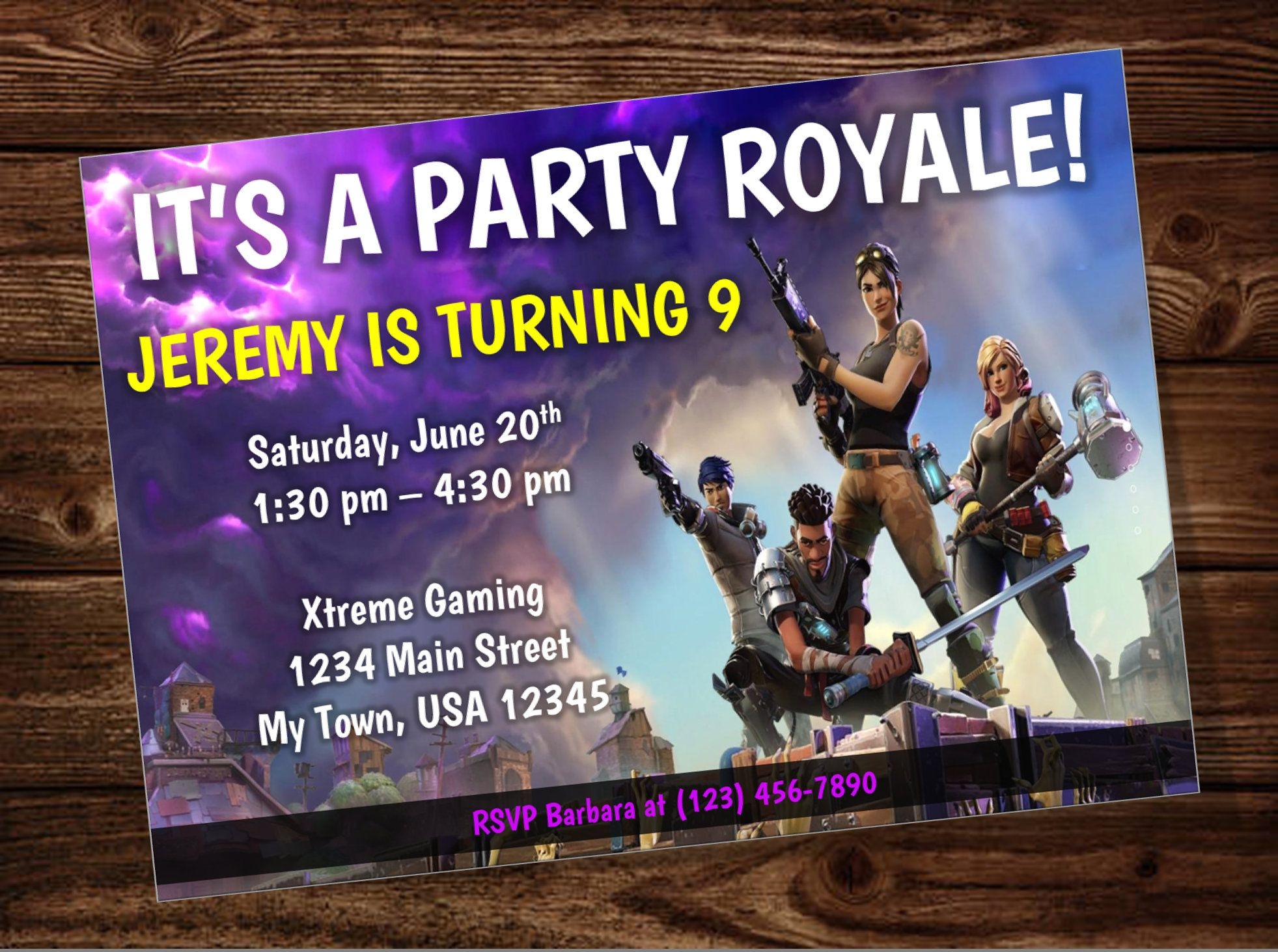 Fortnite Party Invite Template Printable Word Searches