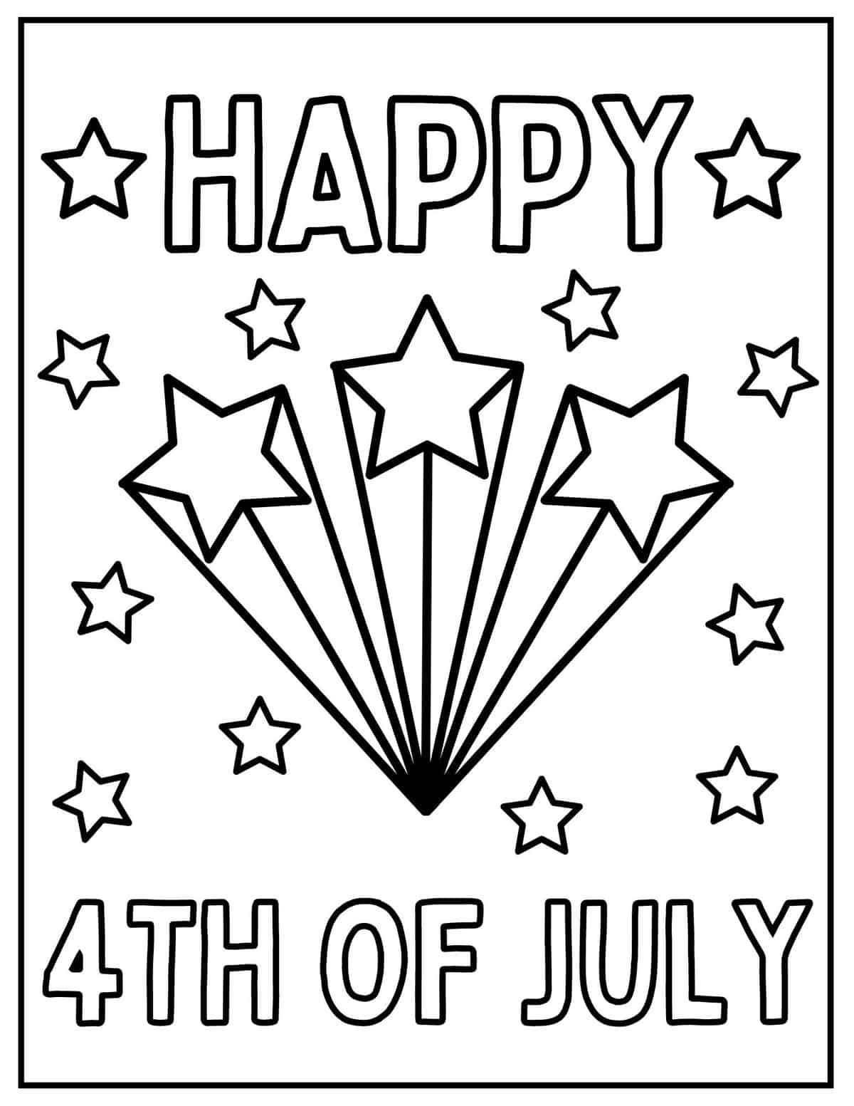 Fourth Of July Coloring Pages To Print