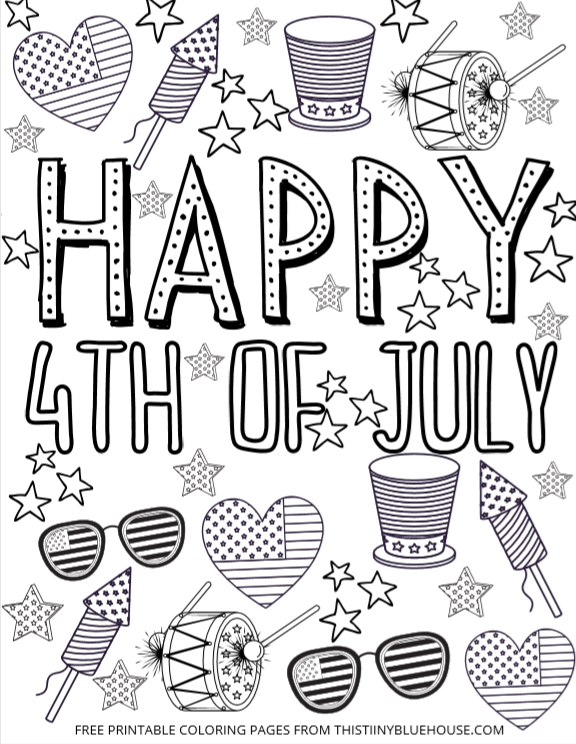 Fourth Of July Coloring Pages To Print
