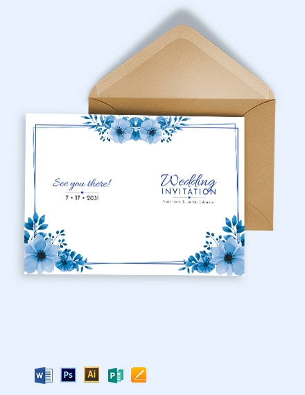 Free 2 Sided Invitation Card Template Download In Word Illustrator