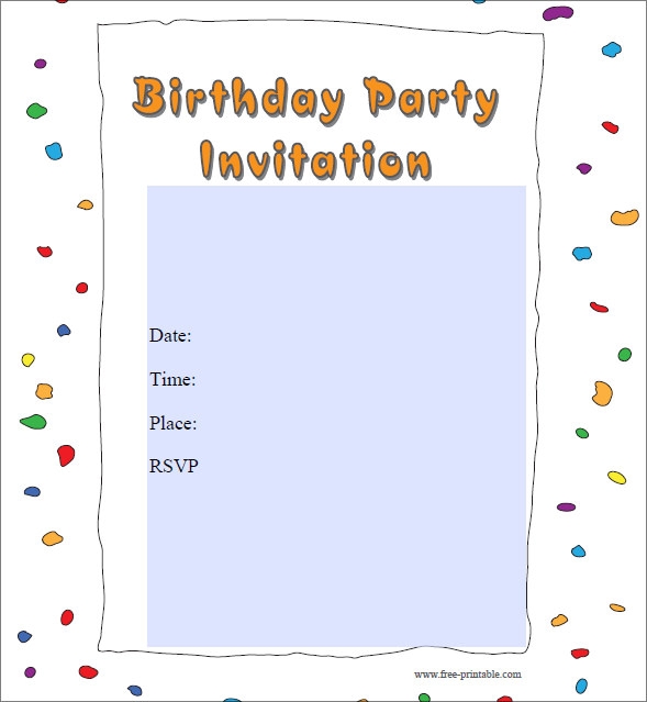FREE 62 Printable Birthday Invitation Templates In PDF AI Word 