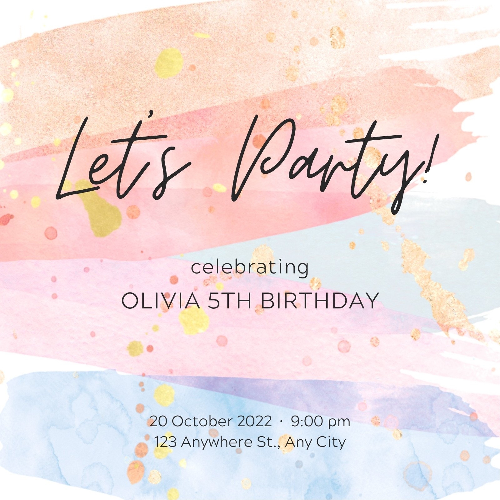 2nd birthday party invitation templates free