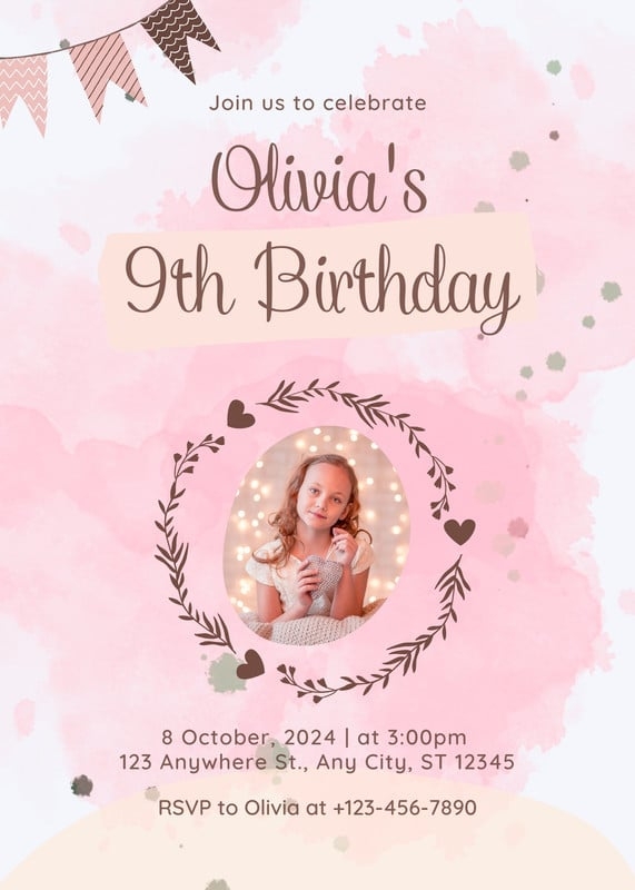 free bday invite templates