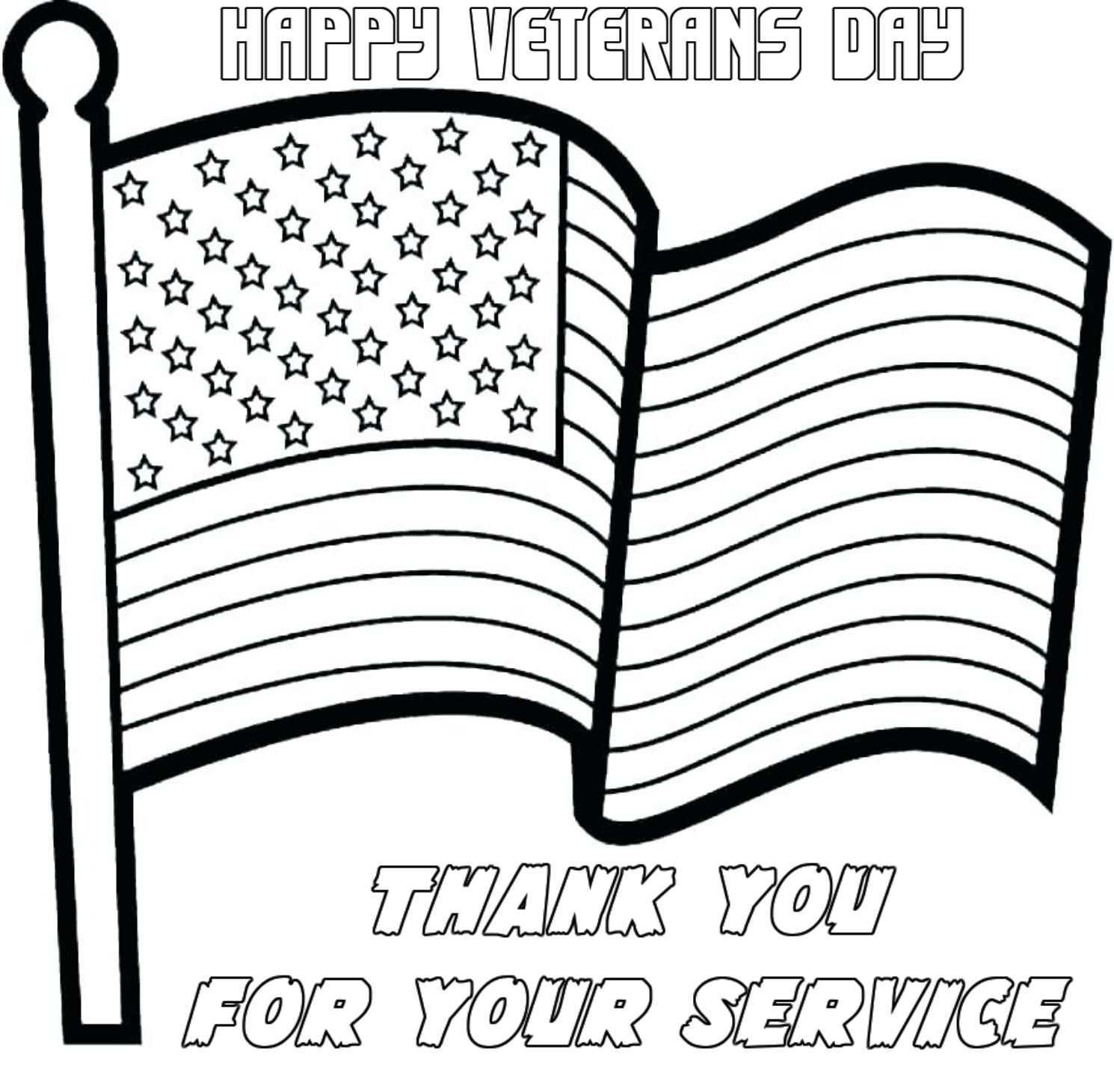 Free And Printable U S Flag Coloring Pages