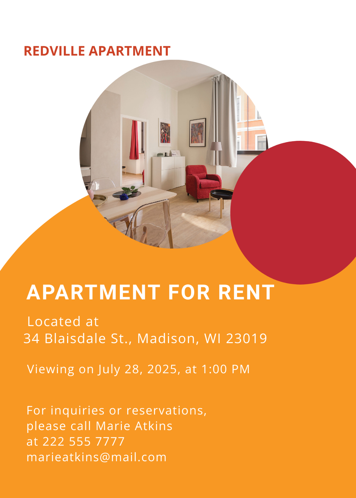 Free Apartment Rental Invitation Template To Edit Online