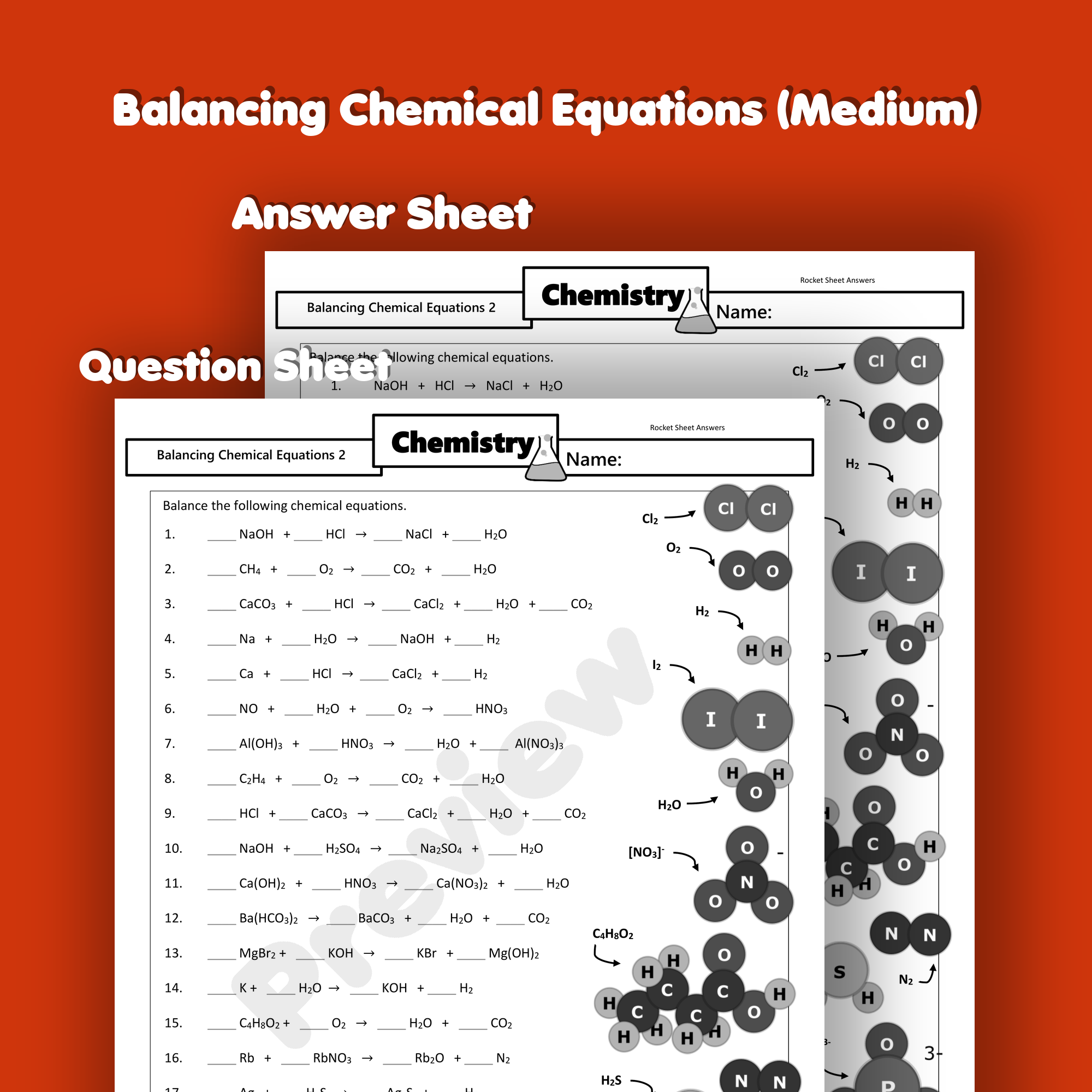 answer key balancing chemical equations worksheet answers