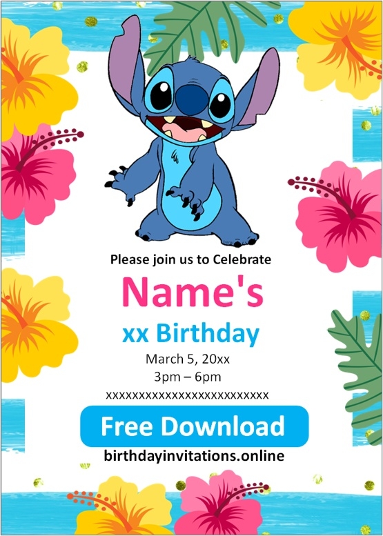 color party invitations templates free