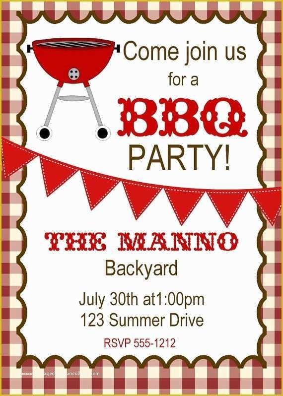 free printable bbq invitation template