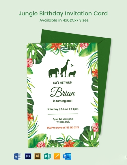 FREE Birthday Invitation Card Template Download In Word Google Docs
