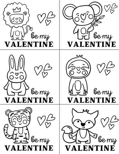 printable black and white valentine cards