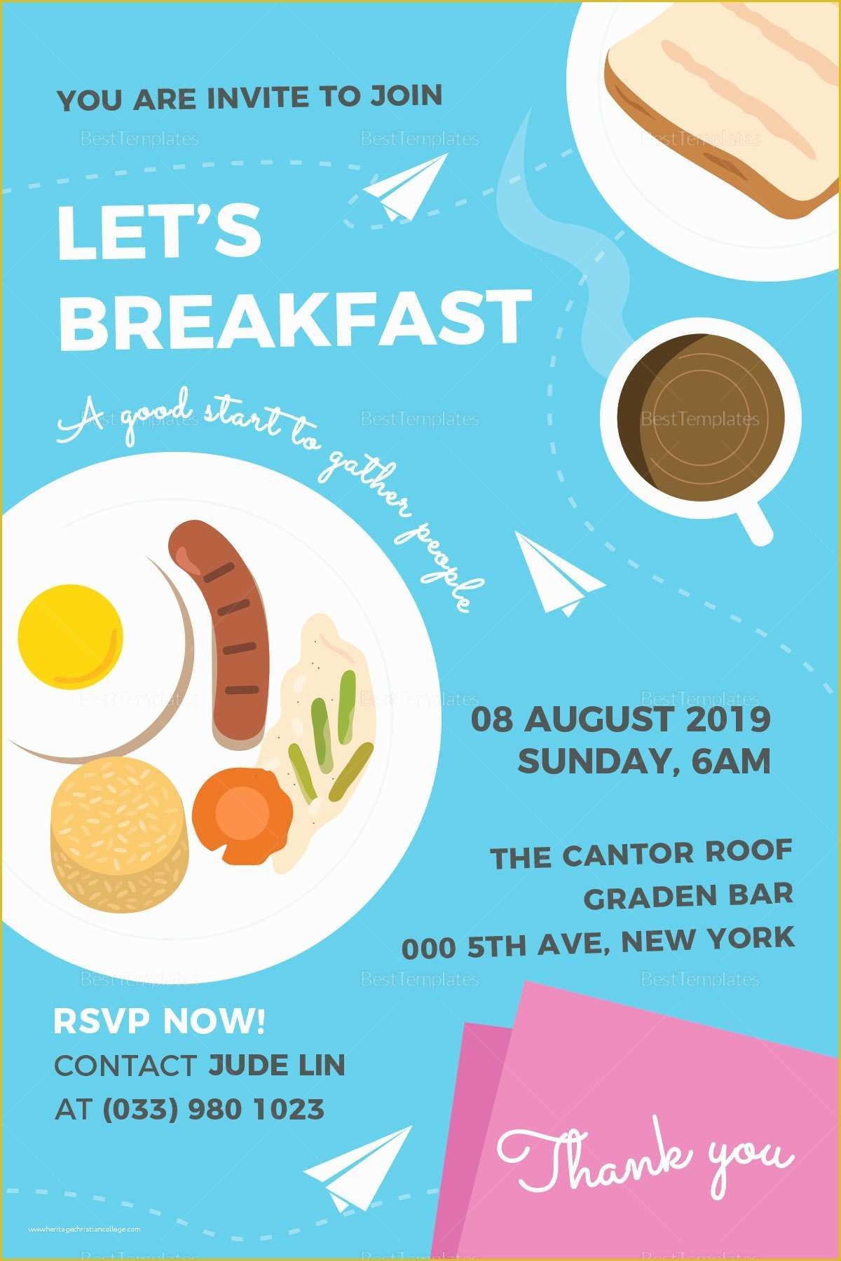 Free Breakfast At Tiffany 39 s Invitation Template Of Bridal Shower 