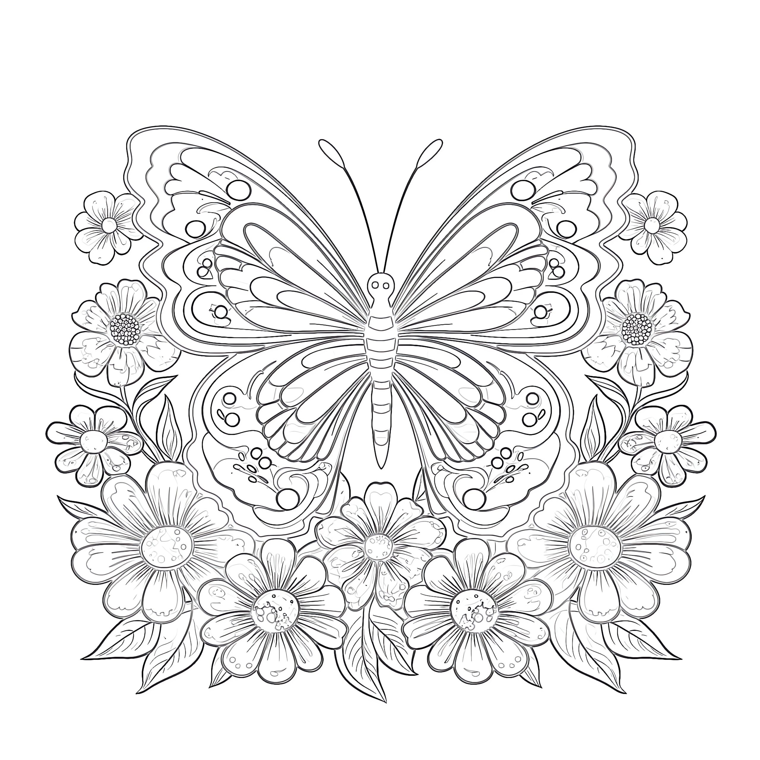 butterfly coloring pages printable free