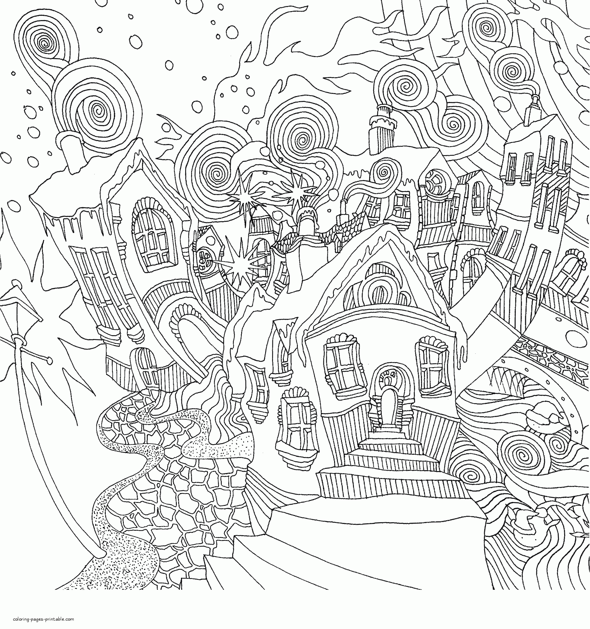 christmas coloring pages for adults free