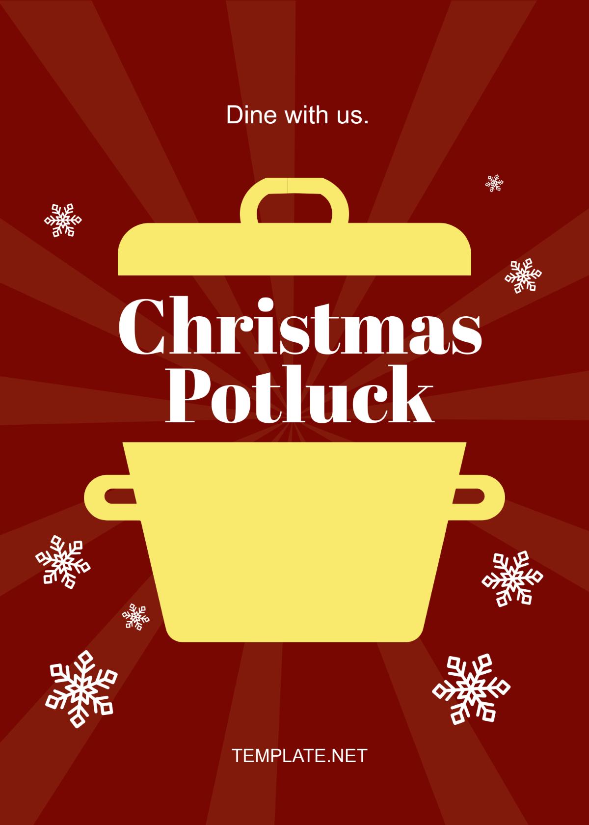 christmas invitation background template