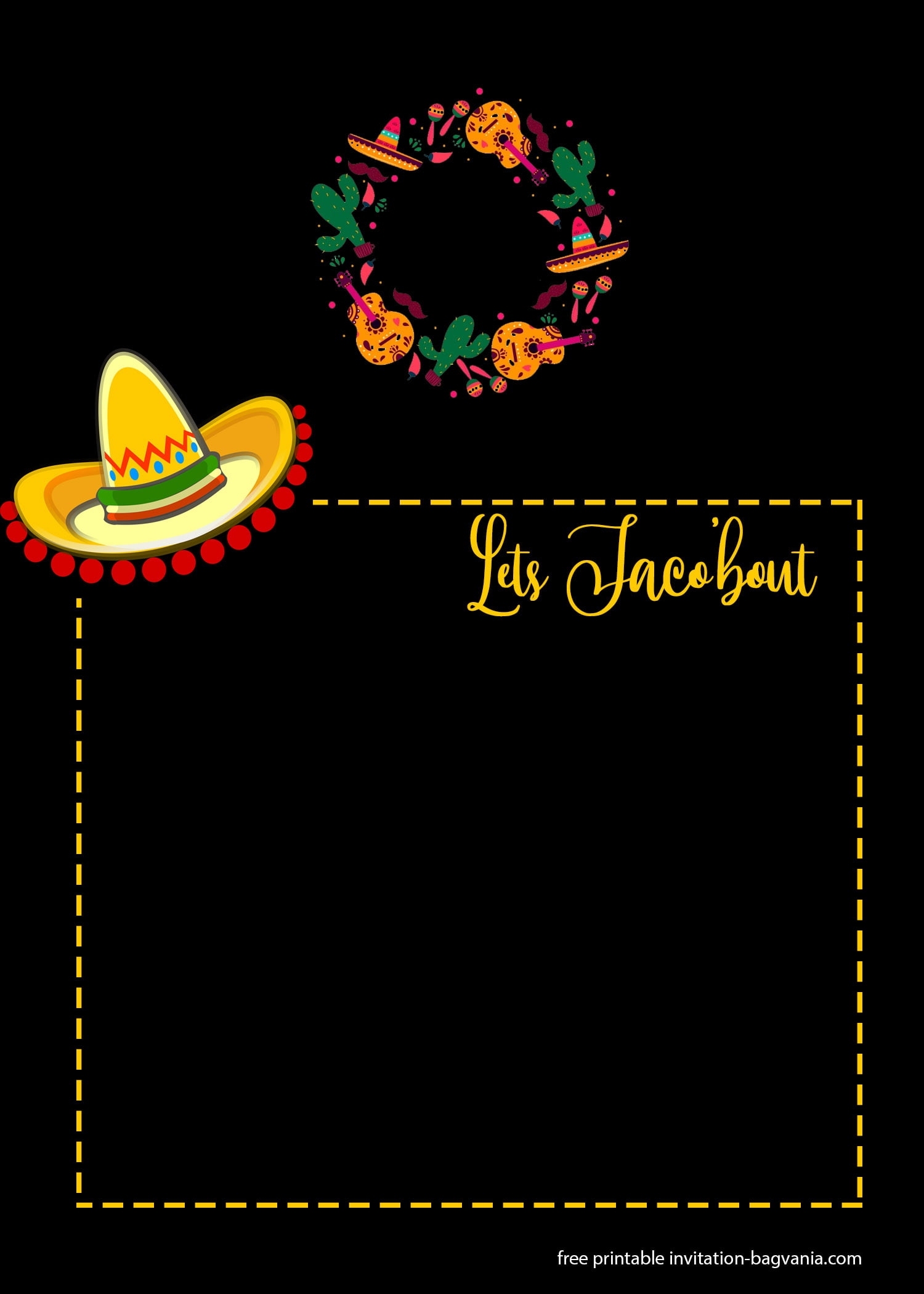 FREE Cinco De Mayo Invitation Templates FREE Printable Birthday 